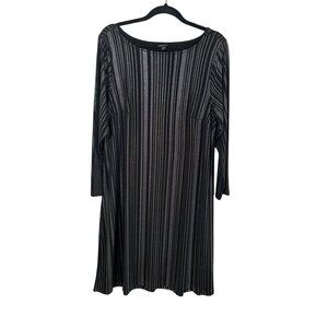 Torrid Dress 14 Black Pullover Studs Midi Neutral Preppy Western Classic Goth